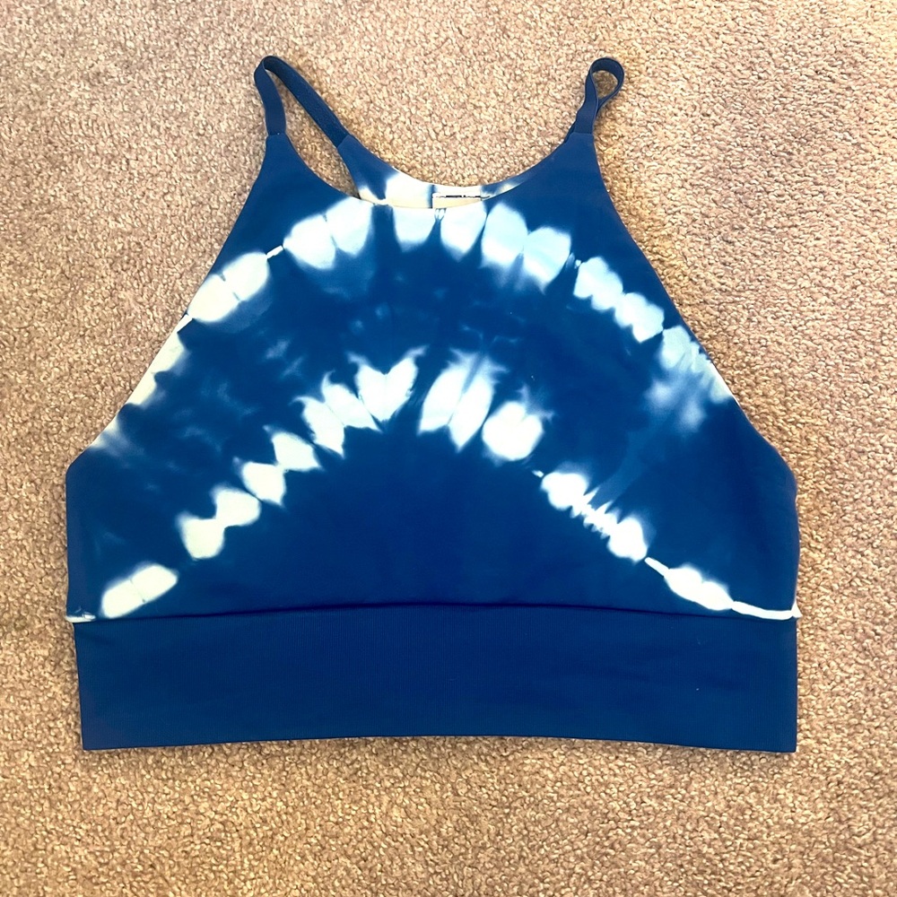Joy Lab Blue tie dye sports bra size S